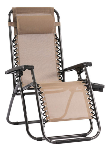 Silla De Patio Reclinable Plegable Para Exterior Con Soporte