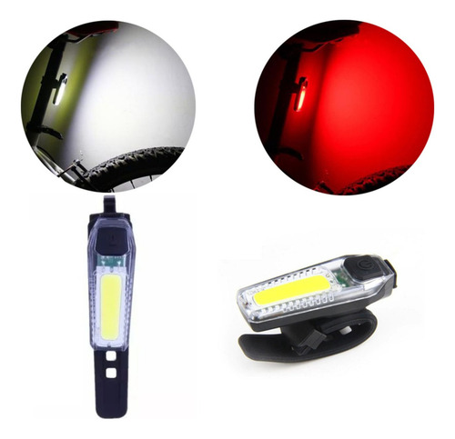 Pack 3 Luz Bicicleta Delantera Accesorio Luz 2.5x7cm