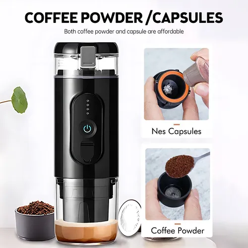 Cafetera De Café Espresso Inalámbrica Portátil Con Presión D