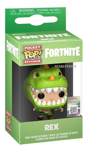 Funko Pop Llavero Fortnite Rex Original Scarlet Kids