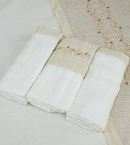 Kit Fralda Loupiot Nature Com 3 Unidades Nature/bege