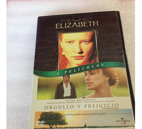 Elizabeth - Orgullo Y Prejuicio   - Dvd 