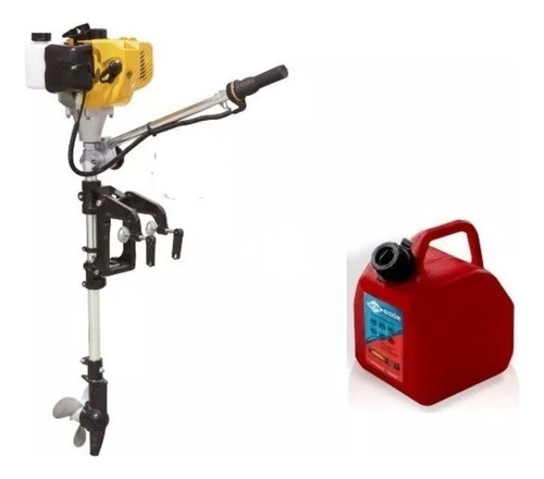 Motor Fuera De Borda Naftero Hk- 2 T 2,6hp-52cc + Bidon 5 Lt