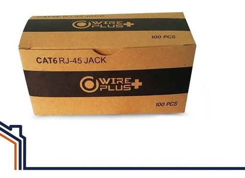 Conector Rj45 Cat 6e Wireplus Cable Red Internet Caja 50 Pza