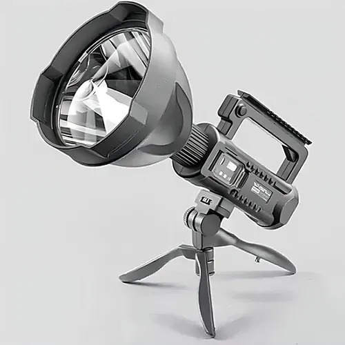 Reflector Busca Huella Led Recargable + Tripode Luz Blanca
