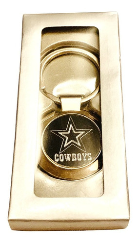 Llavero Metal Cowboys Cajita De Regalo Nfl Futbol Americano