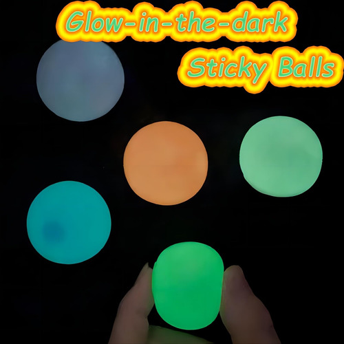 Bolas De Techo Que Brillan En La Oscuridad Bolas Adhesivas Q
