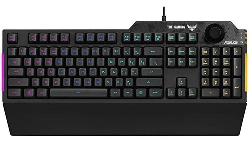 Asus Teclado Para Juegos De Membrana Para Pc, Tuf K1, Progr.