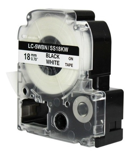 Imagem 7 de 9 de Fita Para Rotulador Lc-5wbn Ss18kw Sr-170 Sr-250 18mm Xfull