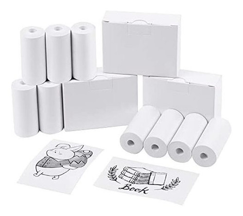 9 Rollos De Papel Premium Para Mini Impresora, Rollos D...