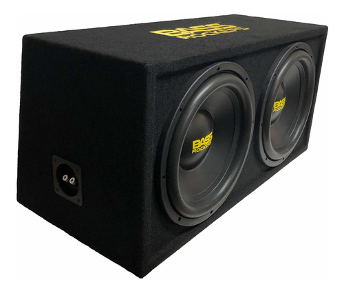 Rockers 2400w Max Subwoofer Loaded Enclosure Box 1 Ohm Coil