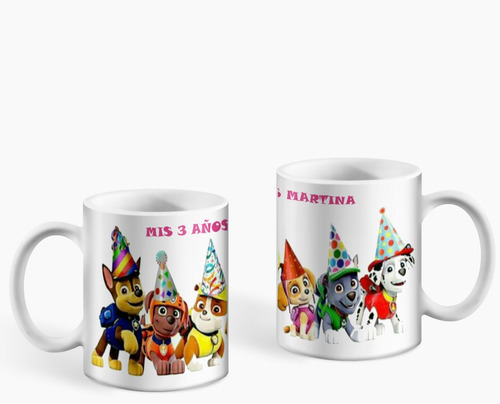 Tazas Plasticas Sublimadas Personalizadas Desayunos Pack 12