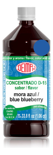 Concentrado Saborizante Sabor Mora Azul D-15 Deiman 1 L
