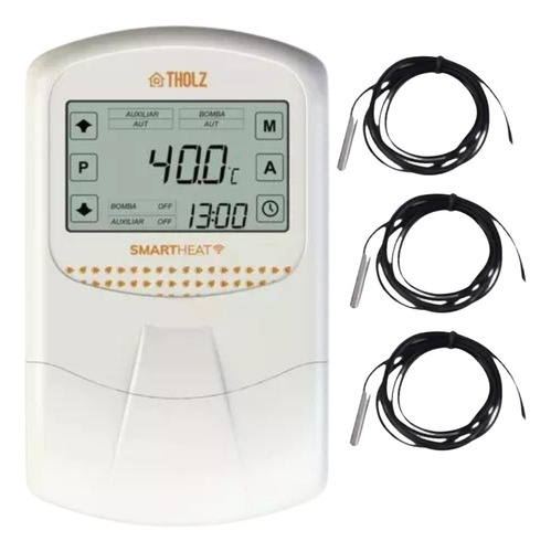 Control. Temp. Aquecimento Solar C/ Apoio Smart Heat Tholz