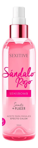 
Aceite Masajes Efecto Calor Sensbomb Sandalo Rojo Sexitive