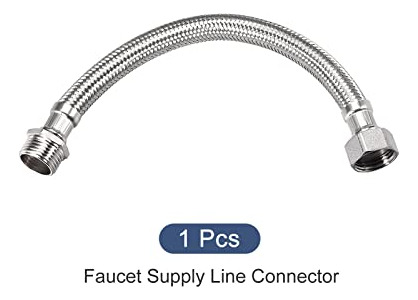 Conector De Línea De Suministro De Grifo (200 Mm), Acero Ino