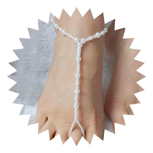 Andelaisi Boho Sandalias Descalzas De Perlas Pulsera De Tobi