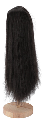 Peluca Negra Con Forma De Bola, 1/4 Pulgadas, Para Muñeca De