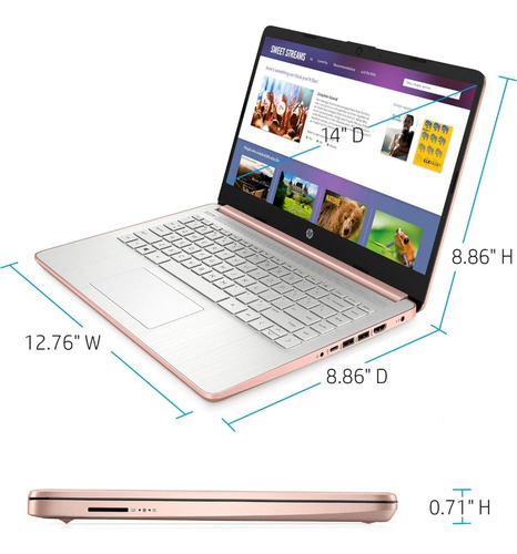 Portátil Hp 14 Hd Intel Celeron 4gb Ram 128gb Windows 11...