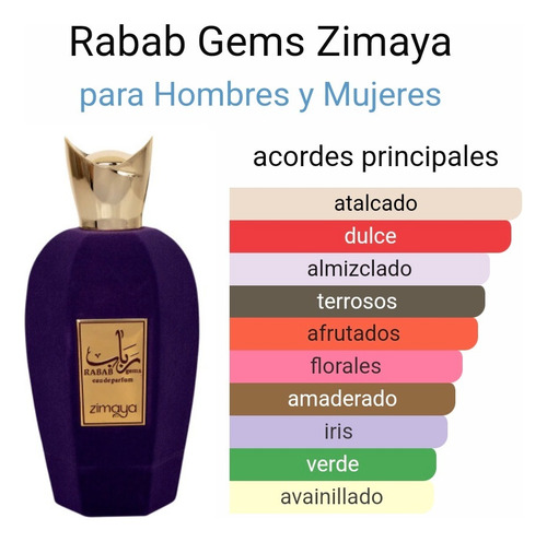 Perfume Rabab Gems 100ml Zimaya