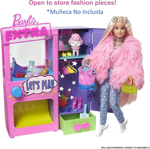 Barbie Extra Máquina Con Kit De Sorpresas 20 Accesorios