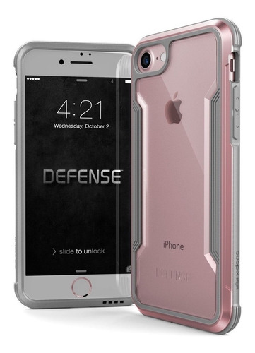 Estuche Para iPhone SE 2020 X-doria Defense Shield Oro Rosa