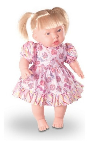 Boneca Baby Andressa Doll - Fala 100 Frases - 40cm - Milk