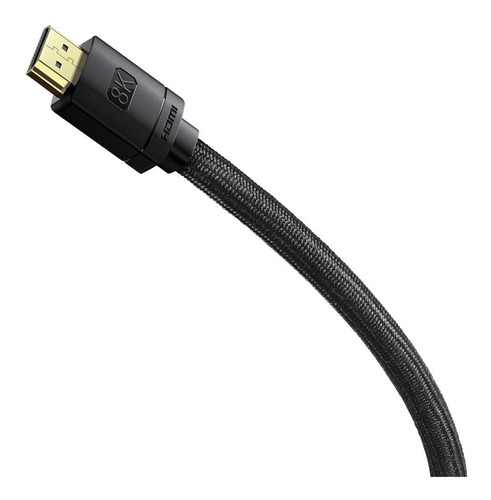 Imagen 3 de 12 de Cable Adaptador Alta Definición Hdmi/hdmi 8k 2m Negro Baseus