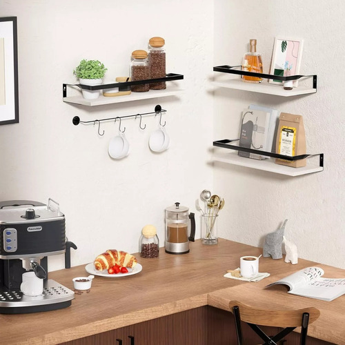 3 Repisas Flotantes Madera Minimalista Muebles Hogar Decorar