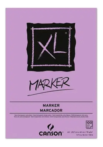 Imagen 1 de 2 de Block Xl Marker Canson A3 29.7*42cm