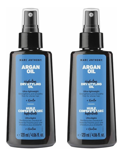 Nourishing Argan Oil Of Morocco Dry Styling Oil 120ml 2pack Por Marc Anthony True Professional