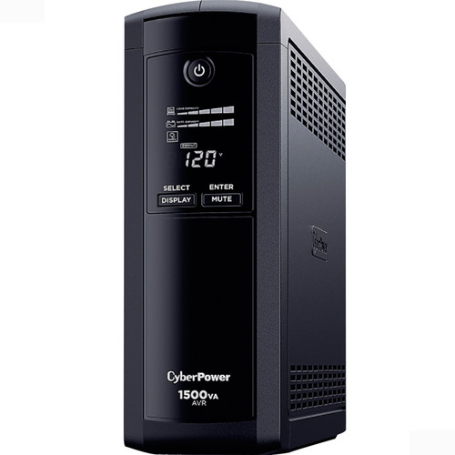 Imagen 4 de 4 de UPS CyberPower Intelligent LCD Series CP1500AVRLCD 1500VA entrada y salida de 120V negro