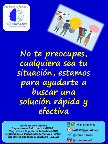 Imagen 3 de 8 de Tesis Y Trabajos De Grado: Somos Sinergia Investigativa