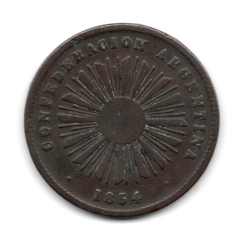 Confederacion Argentina Moneda 2 Centavos Año 1854 A1-r2