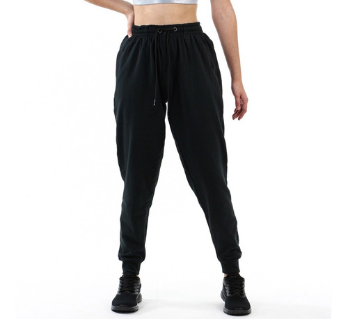 Austral Ladies Cotton With Fleece Jogging Pant - Black