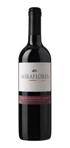 Vino Miraflores 750 Ml Cabernet Sauvignon - Merlot Chileno