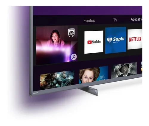 Imagem 6 de 7 de Smart Tv Philips Ambilight 65 4k Uhd 65pug6794/78 Bluetooth