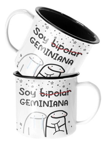 Taza Enlozada Lechera Soy Bipolar Geminiana Horoscopo