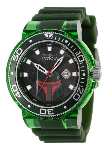 Reloj Invicta 39708 Transparente, Verde Hombres Color de la correa Acero, Plata, Verde