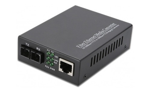 Convertidor Sm De Fibra Sc Sm A Utp Rj45 10/100/1000 Mbps 