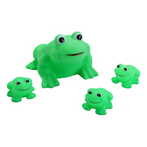 Juguetes De Baño Bebés 4pcs Ranas De Goma Flotantes S...