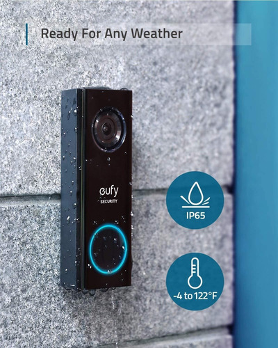 Imagen 6 de 7 de Eufy Security Timbre Video Wifi Resolución De 1080p ...