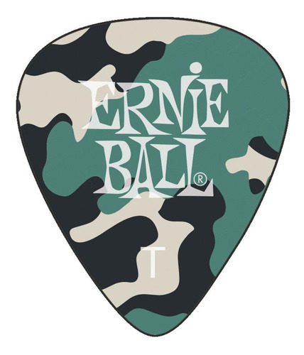 Palheta Fina Camuflagem Celuse Pct C/12 P09221 - Ernie Ball Tamanho Fino
