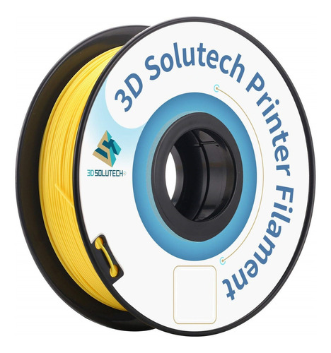 1 Kg De Filamento Pla 3d 1.75mm Solutech Premium Made In Usa Color Amarillo