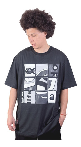 Remera Hombre Manga Corta Keel Over Disort S22