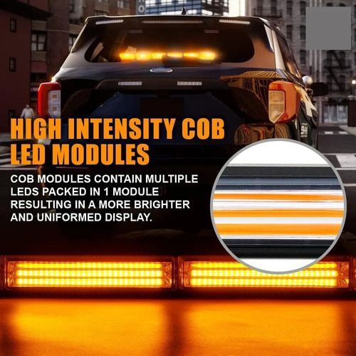 Barra Torreta Estrobo Code Leds Cob 47 Plug 80 W Police