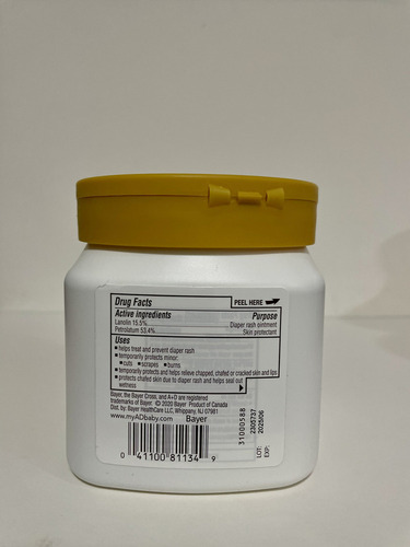 General Bayer Pomada Assaduras A+d Ad Prevent Pote 454g