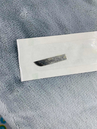 Nano Aguja 17pin Microblading Plata Lote 50pzas