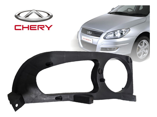 Imagen 3 de 4 de Base Izquierda De Faro Antiniebla Para Chery Orinoco