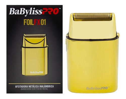 Babyliss Foil Fx01 Afeitadora Shaver A Pila Barberia Gold